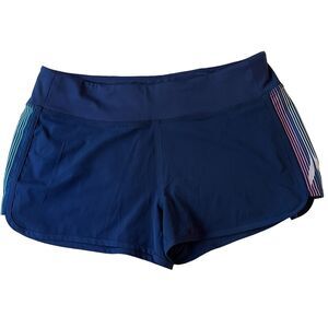 Vineyard Vines Performance Running Shorts Womens Size Small Blue Stripes